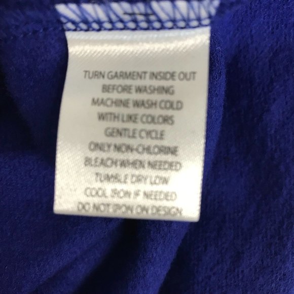 NWT Disney Womens Royal Blue Trendy Minnie Mouse Oversized Sweatshirt Size S - Picture 5 of 7